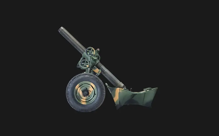 120 mm KYS-M120 havan, yandan görünüm